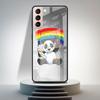Чехол из закаленного стекла для Samsung Galaxy S21 Ultra S20 FE S10 Plus Note 20 10 Lite S9 S8 9 S10e, чехол для телефона с милым мультяшным пандой Sac