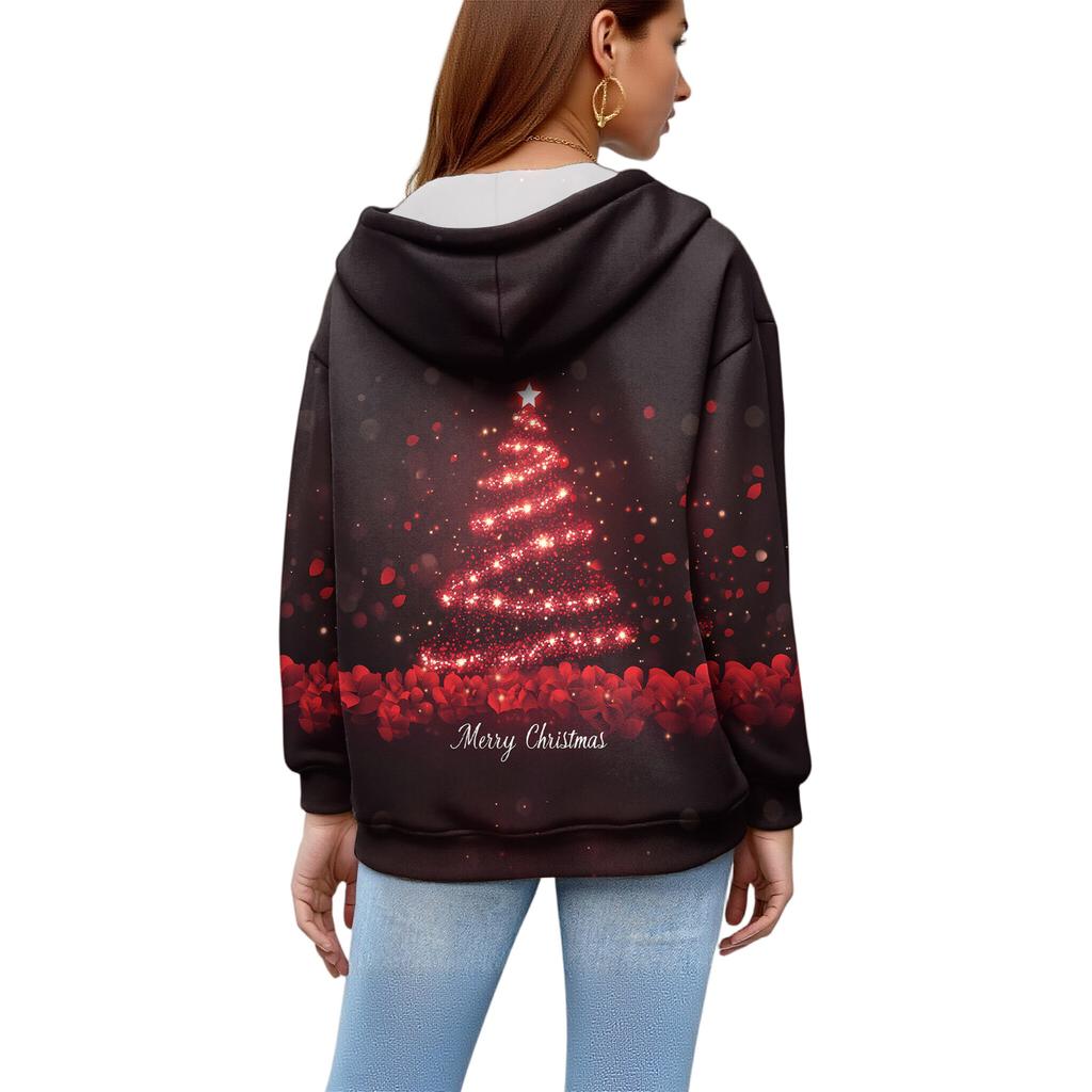 Women's Fashion Daily Versatile Casual Crewneck Sweatshirts Long Sleeve Printed Top Sweatshirts