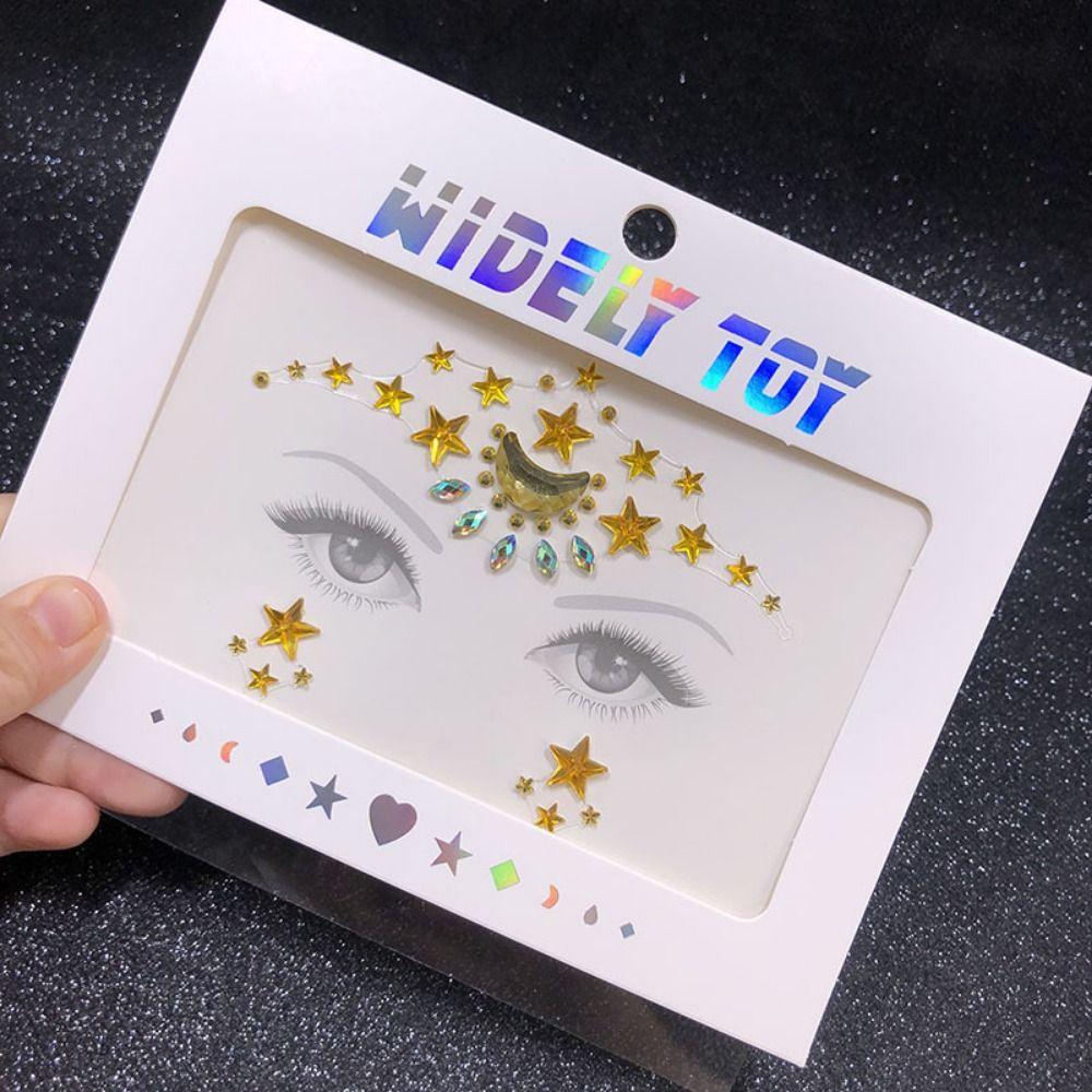 Водонепроницаемая 3D наклейка со стразами, поддельная татуировка, временная татуировка, наклейка для бровей