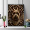 Yorkshire Terrier Pattern  3pcs 100% Round Full Drill 5D DIY Diamond Painting Embroidery Cross Stitch Rhinestone Décor