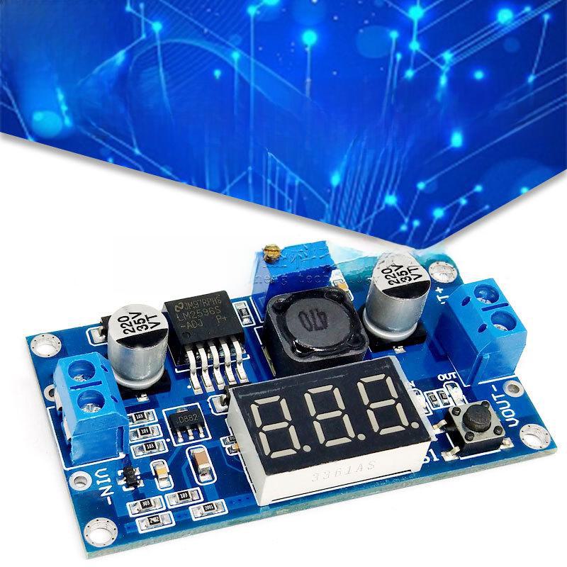 LM2596 DC-DC Adjustable Step-Down Module with Digital Voltmeter Display