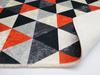 Tapis - MANI TEXTILE - Triangle Rouge - 50x80 cm - Synthétique - Moderne
