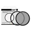 Soft Filter 77mm Magnetic HD Cinematic CPL Filter Kit with Magnetic CPL and White Pro Thin and H&Y 1/4" Mist, Frame, Anti-Static, Anti-Stain,