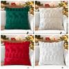 Christmas Tree Christmas Throw Pillow Cover 3D Reindeer Plush Pillow Cover  Home Decoration
