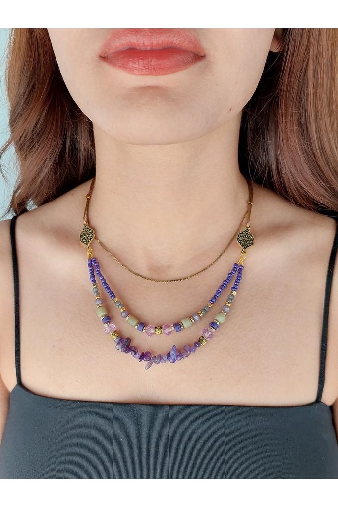 Подарок на день рождения, этническое подлинное хиппи, богемное модное ювелирное ожерелье ручной работы