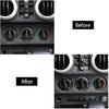 3x Car Air Conditioner Switch Button Cover Trim for Jeep Wrangler 2007-10 JK JKU