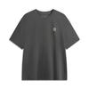 Li Ning Sports Lifestyle Series Solid Color Breathable Versatile Loose Short Sleeve T-Shirt Unisex Tops Graphite-Grey AHSVB91-4