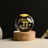 Светодиодный ночник в виде хрустального шара с зарядкой через USB, 3D-гравировка Луны, планеты, галактики, астронавта, светящийся хрустальный шар, настольная лампа, подарок на день рождения