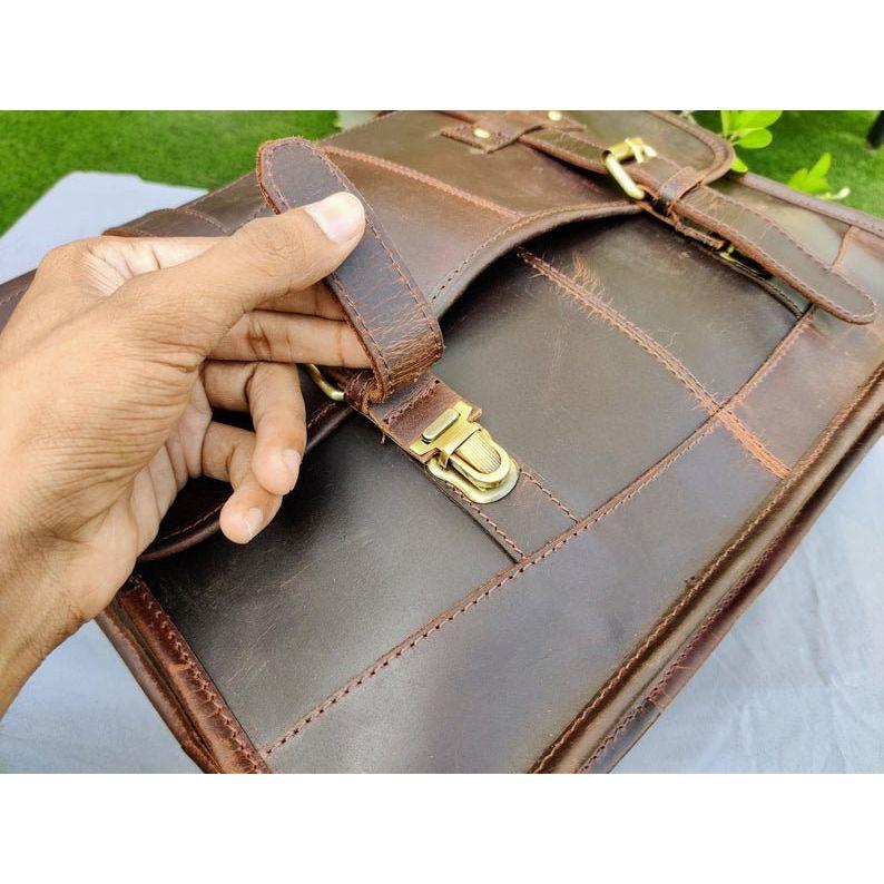 16-дюймовая кожаная сумка-мессенджер, кожаная сумка для ноутбука, сумка через плечо, сумка для ноутбука через плечо, сумка-мессенджер, подарок на женский день