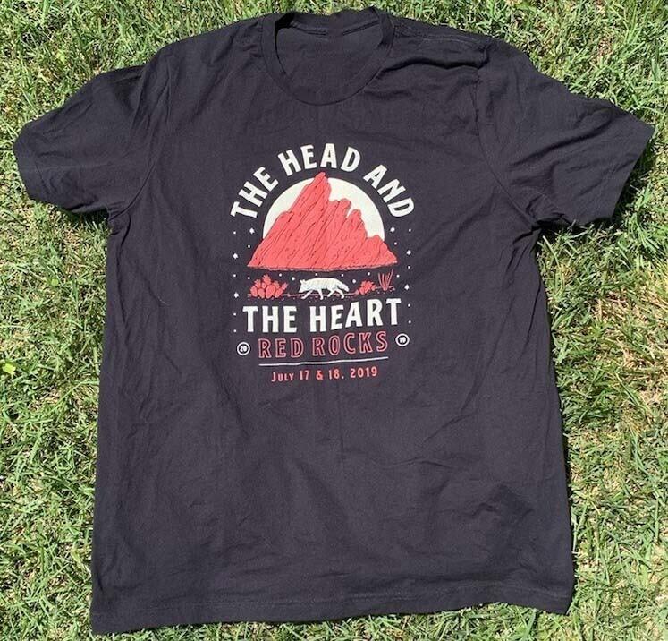 The Head And The Heart Band Red Rocks 2022 Tour Shirt BT1186