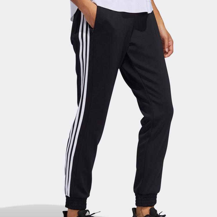 adidas Женские черные тренировочные брюки с логотипом 3 полоски Performance FT0643