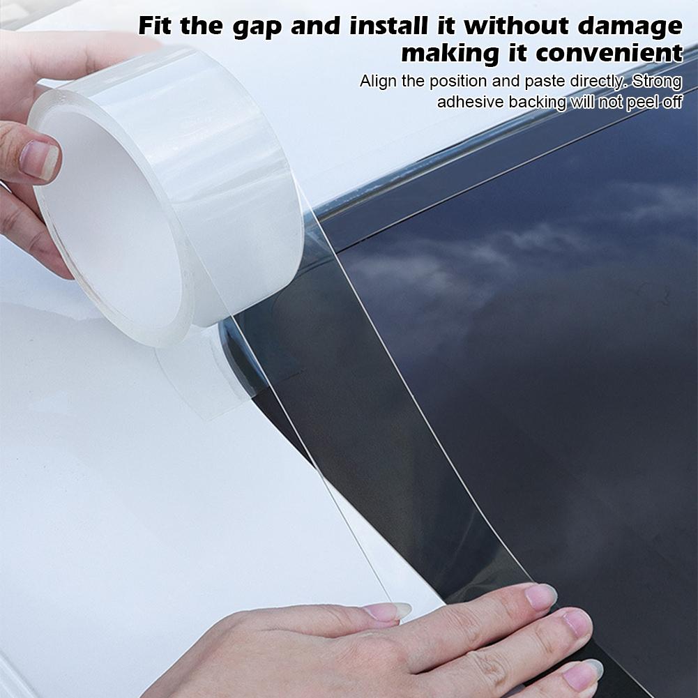 Universal Car Sunroof Edge Waterproof Sealing Strip, Transparent, Noise Reducing, High Temperature Resistant Sunroof Sealing Kit