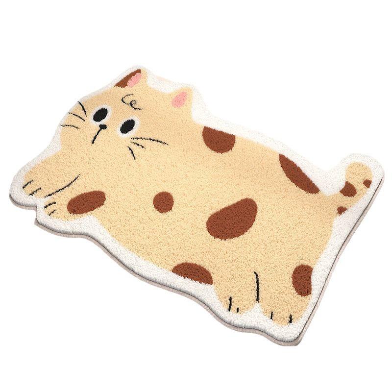 Коврик из искусственного кашемира, впитывающий нескользящий коврик, коврик для двери в ванную, износостойкий ковер для ванной комнаты