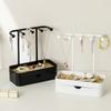 Double Layered With Drawers Earring Display Rack Necklace Ring Storage Organizer Rack Jewelry Hanger Holder Organizer Rack Tray