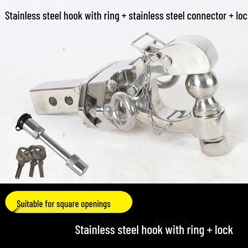 Совместимо с буксировочными крюками для Ford Bronco RV, буксировочными крюками «Голова тигра с квадратной пастью» и фаркопами.