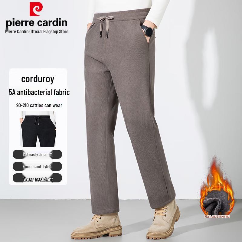 Мужские вельветовые брюки прямого кроя Pierre Cardin на осень/зиму