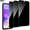 3 Pieces Tempered Glass Anti-Spy for Samsung Galaxy A05 Easy Installation