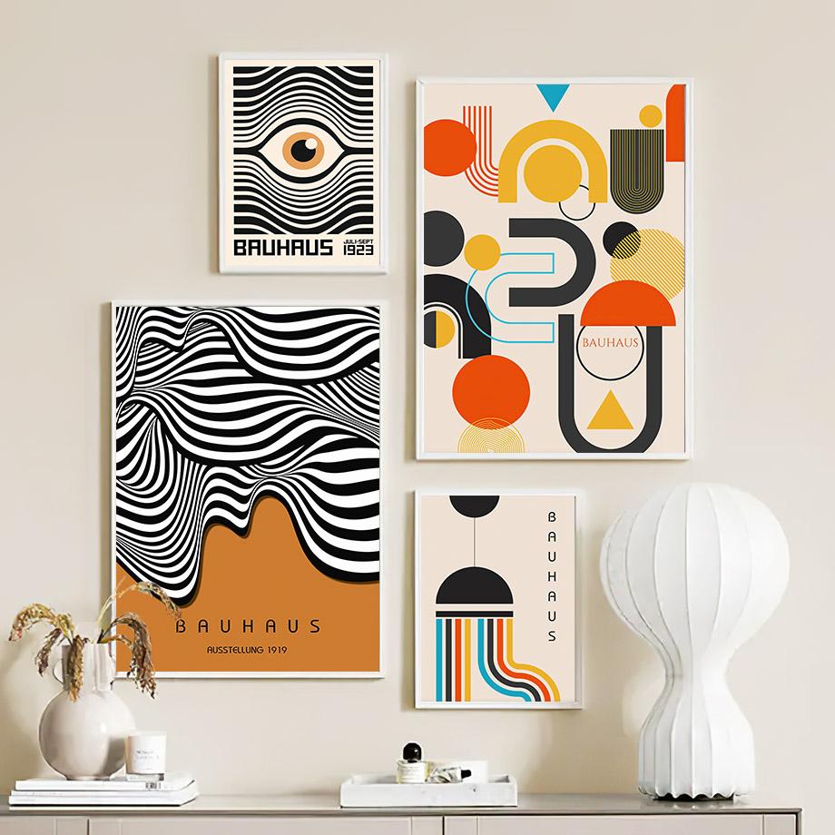 Абстрактный Баухаус Цветочный рынок Яёи Кусама Матисс Постеры Принты Настенное искусство Холст Живопись Фотографии для отеля для декора гостиной