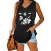 Summer Fashion Tank Top Women V Neck Shirt Ladies Casual Sleeveless T-shirt