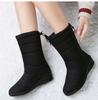 Snow Women Boots Flat Shoes Woman Warm Ladies Shoes Zipper Women's Boots Soft Comfortable Women's Winter Shoes Botas Mujer
