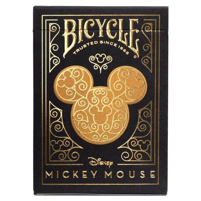 Tenyo Disney Велосипедные Игральные Черные Золотые Микки Покерного размера x Возраст 6 лет и старше Карты и Мышь, (6.3см 8.8см),