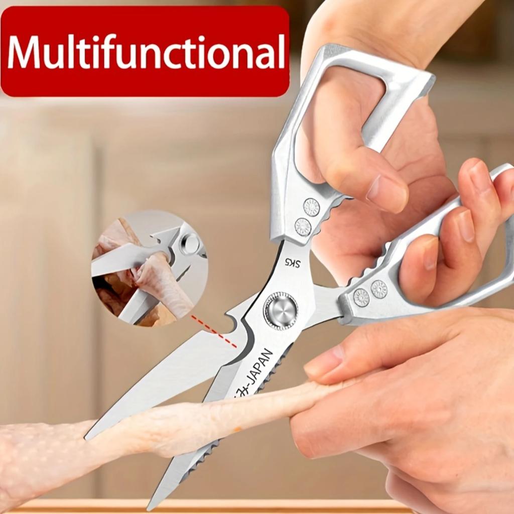 Кухонные ножницы Костные ножницы для курицы Кухонные ножницы Резак для утки и рыбы Нержавеющая сталь Рыбные ножницы Очистка от чешуи Ножницы-нож для приготовления