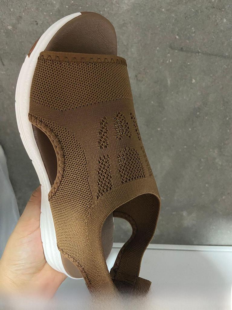 Autumn 2021 Women's Fish Head Low Heel Casual Fashion Sandals - Large Size Sports Style