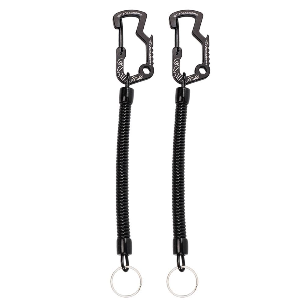 1/2/5pcs Multi functional Outdoor Retractable Spring Elastic Rope  for Camping Hiking