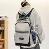 Женский школьный рюкзак Мужской рюкзак большой емкости Открытый контрастный студенческий школьный рюкзак