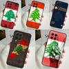 Lebanon Flag Map For Samsung Galaxy M13 M33 M53 M12 M32 M52 M14 M34 M54 M20 M51 M21 M30s M31s M15 M55 Case