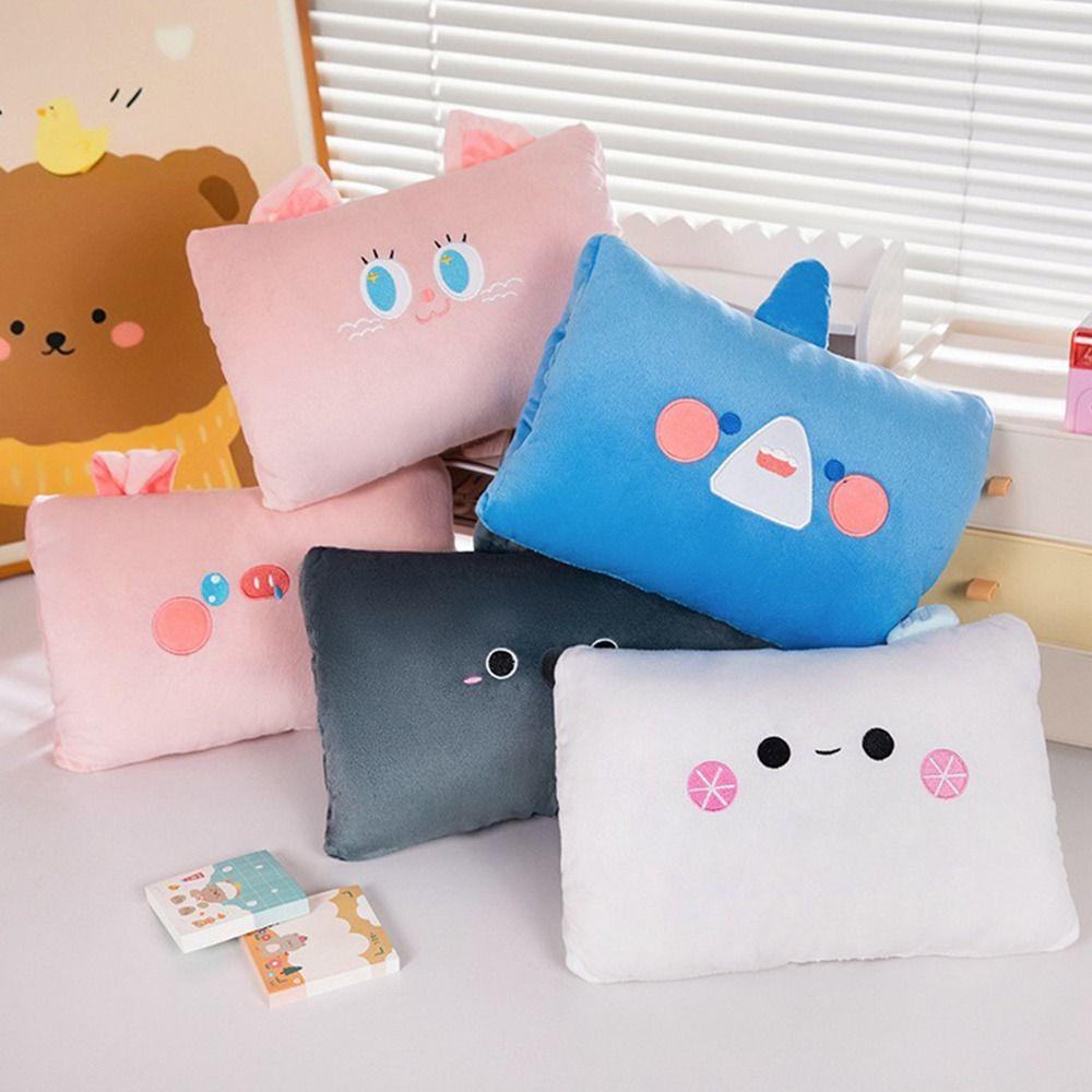 Мультяшная плюшевая подушка Kawaii, милая плюшевая игрушка, милая офисная подушка для сна, детская игрушка-варежка