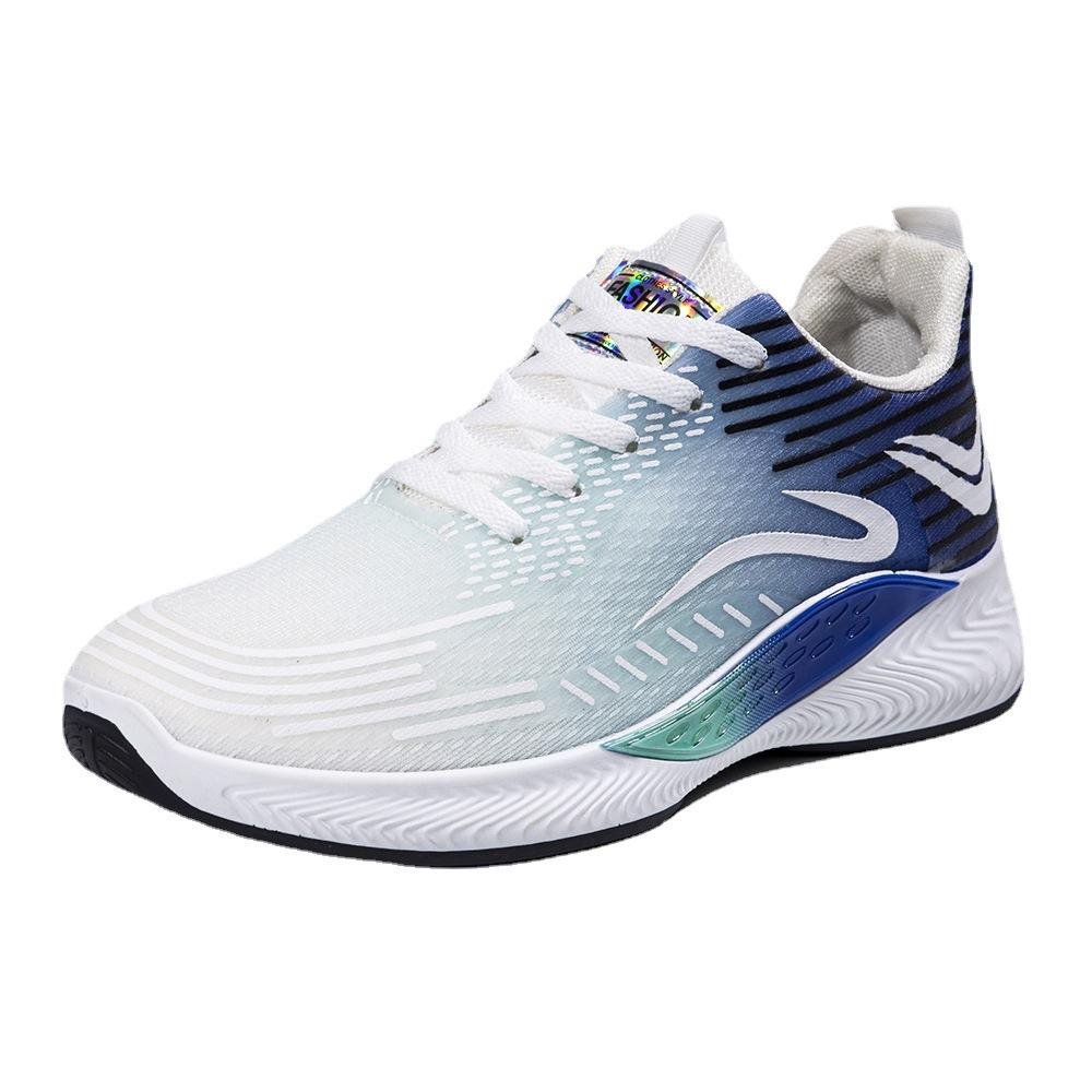 2025 лето мужские сетчатые кроссовки новые дышащие сетчатые кроссовки из рыбьего шелка с амортизацией для бега мужские повседневные сетчатые кроссовки на шнуровке мужские