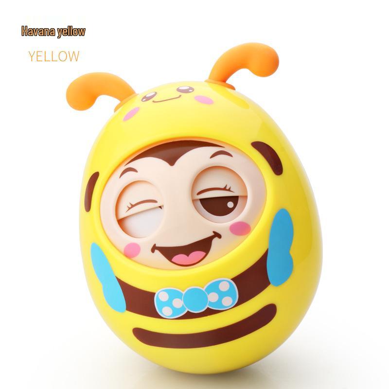 Large Blinking Cartoon Baby Tumbler Toy for 6-12 Months - Early Education Puzzle