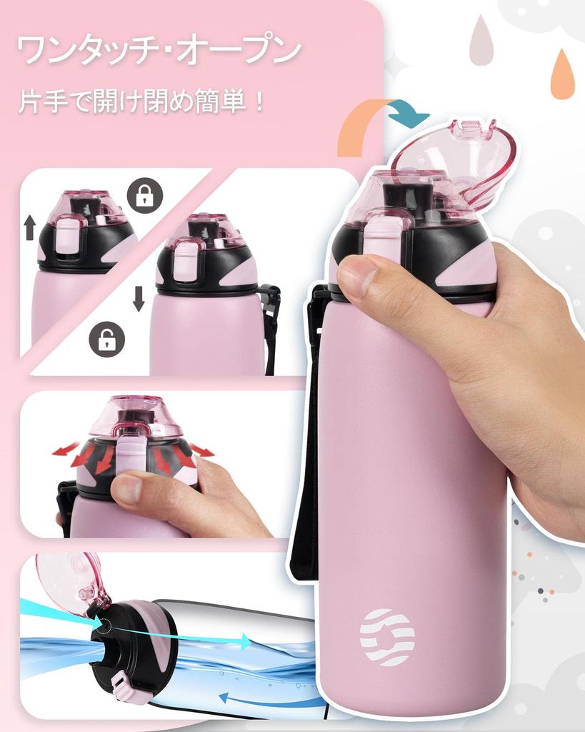 Кружка-бутылка FJbottle 600 мл с вакуумной изоляцией сохраняет напитки горячими или холодными, легко моется, широкое горлышко, бутылка из нержавеющей стали с чехлом и стильной щеткой для чистки