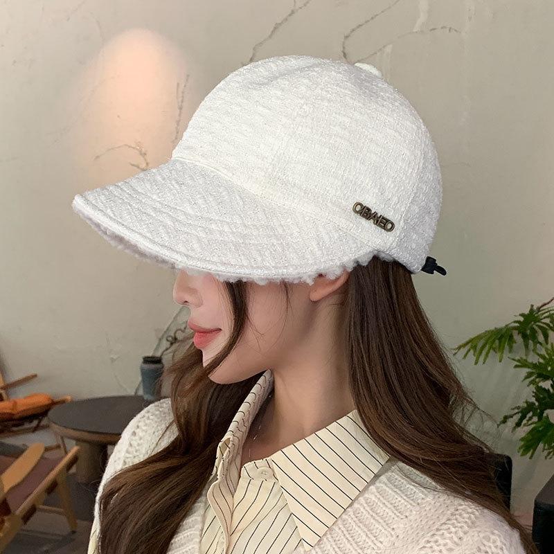 New Zhao Ruth cap women's new thermal hat autumn and winter widened brim baseball cap