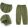 Льняные плиссированные летние хлопковые шаровары для маленьких мальчиков и девочек, детская одежда, детские спортивные штаны, дышащие брюки