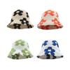 Knitted Bucket Hat for Woman Lovely Flower Pattern Hand Weaving Sunproof Bucket Hat Adult Hot Day Spring Fisherman Hat