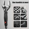 Black 6-Inch Wrenches Alloy Plumbing Adjustable Wrench Fashion Wide Mouth Adjustable Wrench Set
