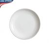 Elegant 10.5 Inch Stoneware Dinner Plate Ribbed Edge Microwave Dishwasher Safe Durable Ceramic Dish