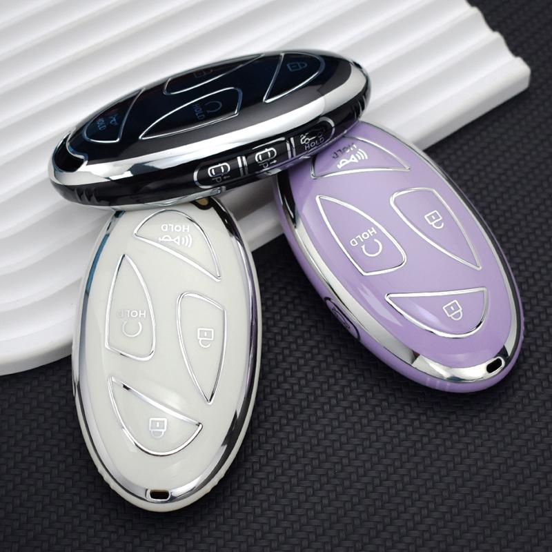 5 7 кнопок ТПУ умный пульт дистанционного управления брелок для Hyundai Grandeur GN7 Kona Ev 2023 lonic 6 авто чехол для ключей аксессуары