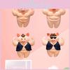 Забавная плюшевая игрушка «Мускулистый поросенок» с прессом, в мультяшном стиле, мягкая и приятная на ощупь, отличный подарок для друзей и детей, высота 55 см