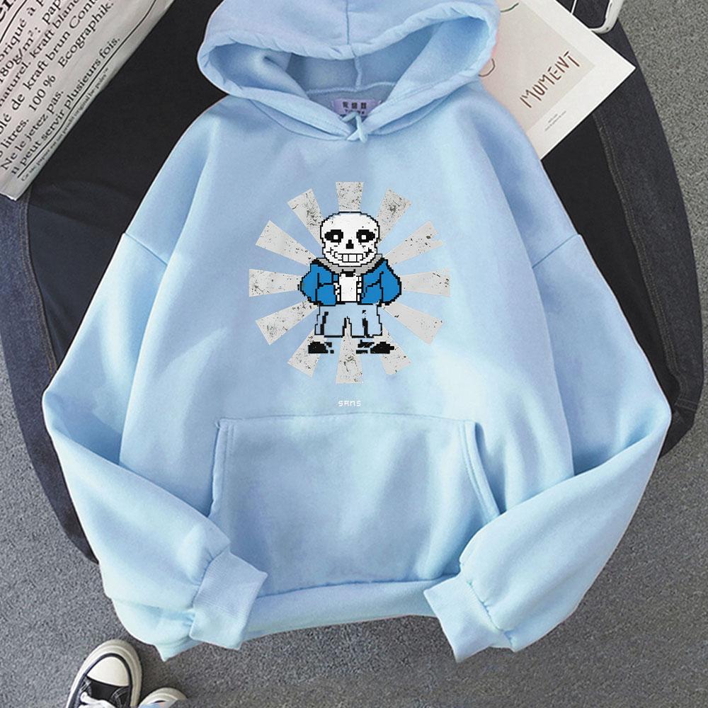 Game Undertale Sans 2025 New Hoodie Cartoon Print Fleece Cute Sweatshirt for Autumn/Winter Unisex Clothing Sudaderas Pullovers