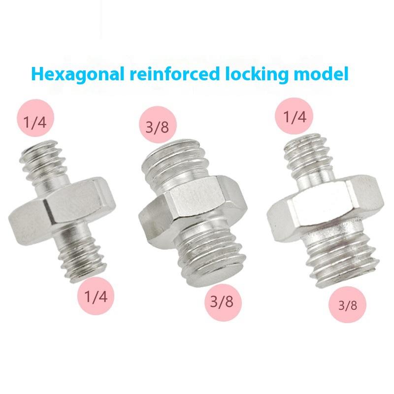 Адаптер крепления винта для камеры 1/4 дюйма (папа) на 1/4 3/8 дюйма (папа) Адаптер винта штатива Резьба для камеры Штатив Монопод Кольцевая лампа