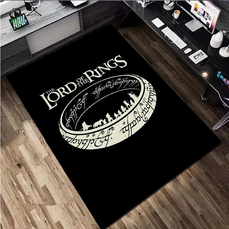 The Lord Of The Rings Carpet Office Decorative Carpet For Living Room Bedroom Door Mat Floor Rug Computer Chair Area Rug