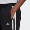 Adidas Side Stripe Logo Straight Leg Track Pants Women Bottoms Black GL4058