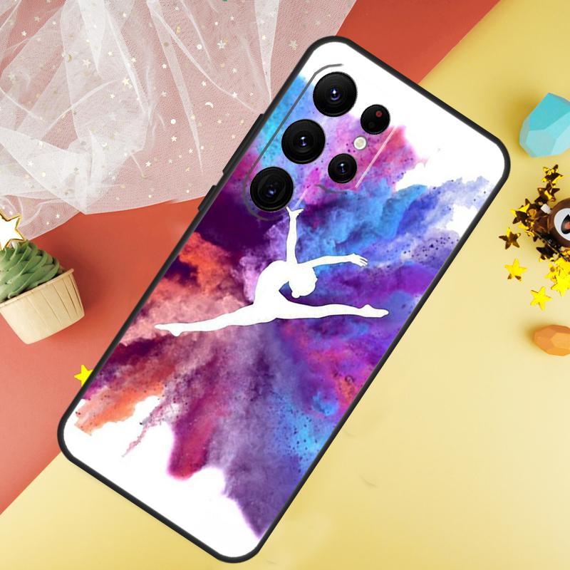Масляная живопись Гимнастика Чехол для телефона Для Samsung Galaxy S25 S26 Ultra S21 S20 S22 S23 Ultra S10 Plus S24 FE Чехол Coque