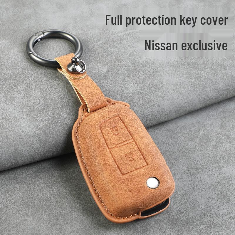 Чехлы для ключей Nissan: Подходит для Qashqai 2019, Sylphy, Bluebird, Kicks, X-Trail, Tiida - Включает чехлы на кузов автомобиля и пряжки