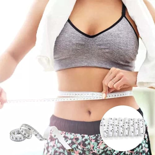 U-K 1pc Soft Measuring Tape 60 Inch/150cm Double-Sided Pocket Measuring Tape Tailor's Tape Measure Craft Cross Waist Body Measurement Durable and Conv