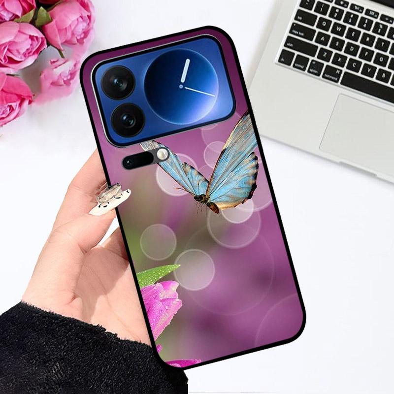 Силиконовый чехол для Xiaomi 17Pro/17 Pro Max, противоударная задняя крышка телефона, милые расписные Fundas для Xiaomi17 Pro Max, мягкий ТПУ корпус