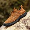 High Quality Handmade Breathable Hiking Shoes for Men Classic Leather Footwear Outdoor Men's Comfortable Walking Shoes Big Size